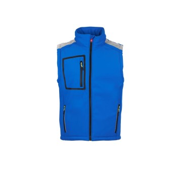 KAMIZELKA OCIEPLANA SOFTSHELL MĘSKA STREAM PAD VEST - KRÓLEWSKI NIEBIESKI/GRANATOWY