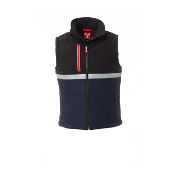 KAMIZELKA OCIEPLANA SOFTSHELL MĘSKA WISE PAD VEST - GRANATOWY/CZARNY