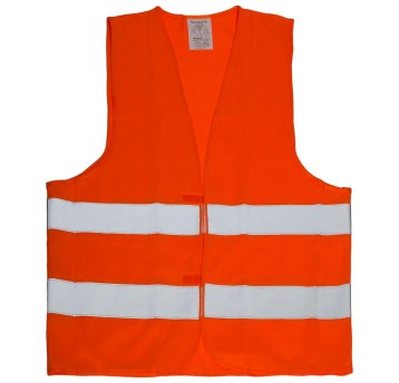 KAMIZELKA ODBLASKOWA OSTRZEGAWCZA POMARAŃCZOWA