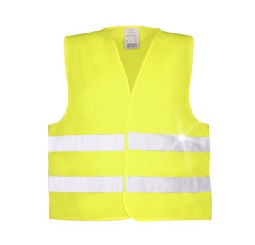 KAMIZELKA OSTRZEGAWCZA ALEX 120G/M2 - ŻÓŁTY