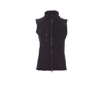 KAMIZELKA POLAR ROZPINANA DAMSKA EASY+LADY - CZARNY