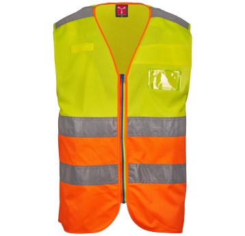 KAMIZELKA ROBOCZA ACE - ŻÓŁTY FLUO - POMARAŃCZOWY FLUO