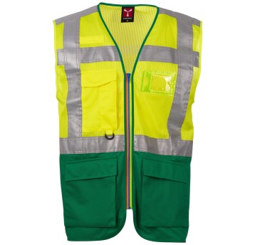 KAMIZELKA ROBOCZA EXTROVERT MESH - ŻÓŁTY FLUO-ŻELOWY ZIELONY