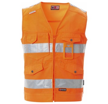 KAMIZELKA ROBOCZA MASTER - POMARAŃCZOWY FLUO