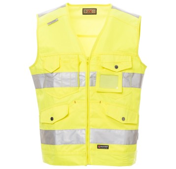 KAMIZELKA ROBOCZA MASTER - ŻÓŁTY FLUO