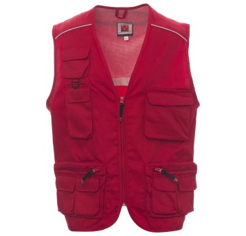 KAMIZELKA ROBOCZA POCKET - CZERWONY