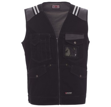 KAMIZELKA ROBOCZA TUCSON - CZARNY-ZADYMIONY