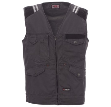 KAMIZELKA ROBOCZA TUCSON - ZADYMIONY-CZARNY