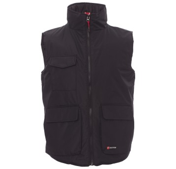 KAMIZELKA ROBOCZA WANTED - CZARNY-SZARY STALOWY