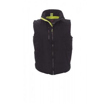 KAMIZELKA ROZPINANA UNISEX DAYTONA - CZARNY/JASKRAWOZIELONY
