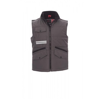KAMIZELKA ROZPINANA UNISEX MIG 2.0 - ZADYMIONY/CZARNY