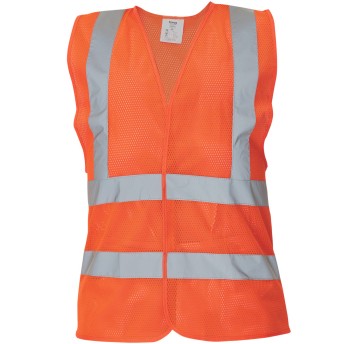 KAMIZELKA SIATKOWA ODBLASKOWA QUOLL HI-VIS - POMARAŃCZOWY