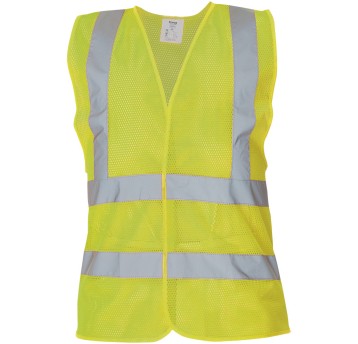 KAMIZELKA SIATKOWA ODBLASKOWA QUOLL HI-VIS - ŻÓŁTY