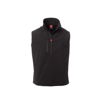 KAMIZELKA SOFTSHELL MĘSKA CORK - CZARNY/CZARNY