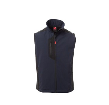 KAMIZELKA SOFTSHELL MĘSKA CORK - GRANATOWY/CZARNY