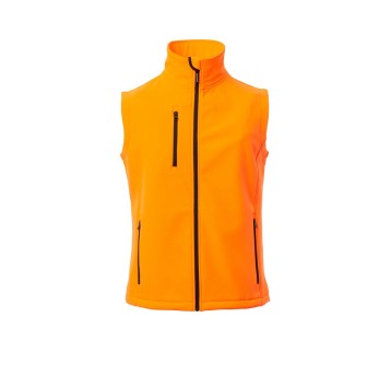 KAMIZELKA SOFTSHELL MĘSKA GLASGOW - POMARAŃCZOWY