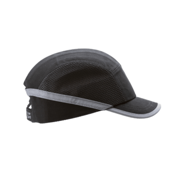 KASK LEKKI COVERGUARD Z DASZKIEM 5CM WENTYLOWANY - CZARNY