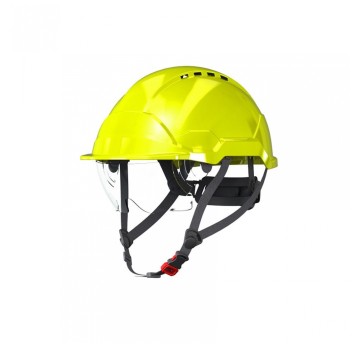 KASK PAB WH1-0 ZE ZINTEGROWANYMI OKULARAMI - HI-VIZ