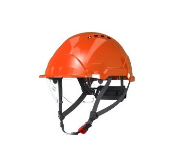 KASK PAB WH1-0 ZE ZINTEGROWANYMI OKULARAMI - POMARAŃCZOWY