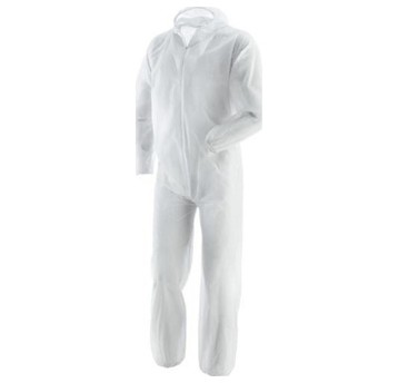 KOMBINEZON JEDNORAZOWY PP-U-01 COVERALL - BIAŁY - 50SZT
