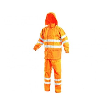 KOMPLET ODBLASKOWY YORK MĘSKI - POMARAŃCZOWY