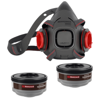 KOMPLET - PÓŁMASKA HONEYWELL NORTH HM502B + NORTH A2