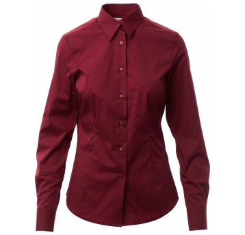 KOSZULA DŁUGI RĘKAW FLORENTIA LADY - BORDOWY