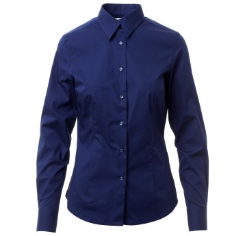 KOSZULA DŁUGI RĘKAW FLORENTIA LADY - SZAFIROWY NIEBIESKI