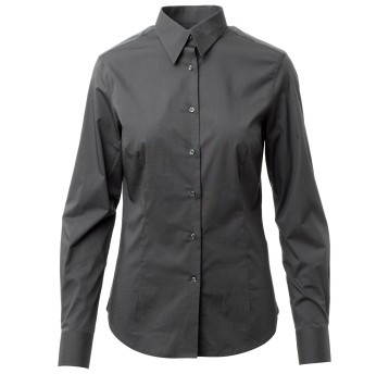 KOSZULA DŁUGI RĘKAW FLORENTIA LADY - ŻELAZNY SZARY