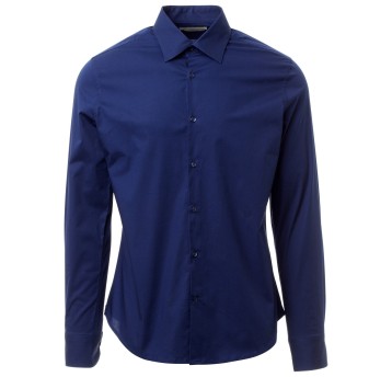 KOSZULA DŁUGI RĘKAW FLORENTIA - SZAFIROWY NIEBIESKI