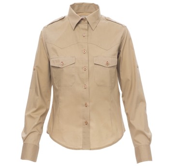 KOSZULA DŁUGI RĘKAW TROPHY LADY - CIEPŁY BRĄZ