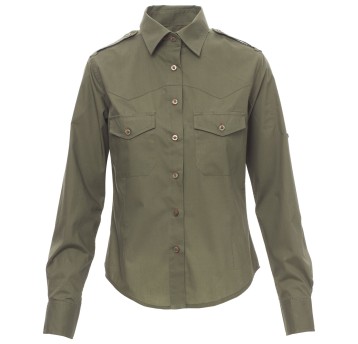 KOSZULA DŁUGI RĘKAW TROPHY LADY - ZIELONY WOJSKOWY