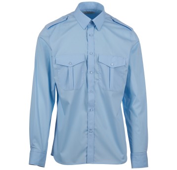 KOSZULA DŁUGI RĘKAW VIRTUTE - LAZUROWY