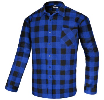 KOSZULA FLANELOWA FLANCO NIEBIESKA