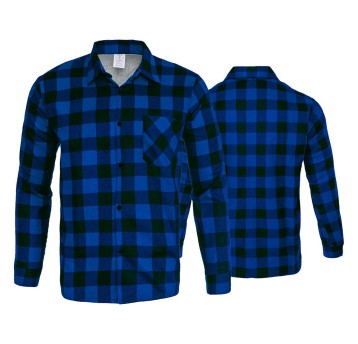 KOSZULA FLANELOWA NIEBIESKA