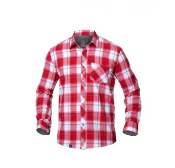 KOSZULA FLANELOWA OPTIFLANNEL - CZERWONY
