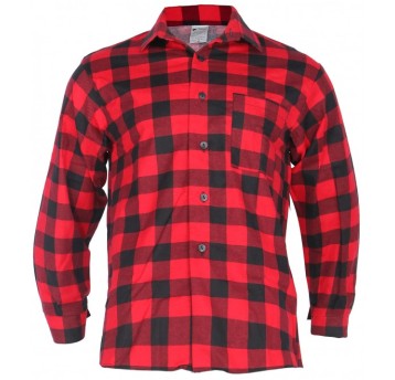 KOSZULA FLANELOWA POLSKA 170G - CZERWONY