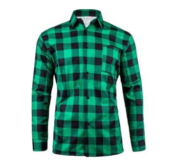 KOSZULA FLANELOWA POLSKA 170G - ZIELONY