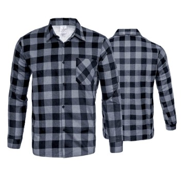 KOSZULA FLANELOWA SZARA