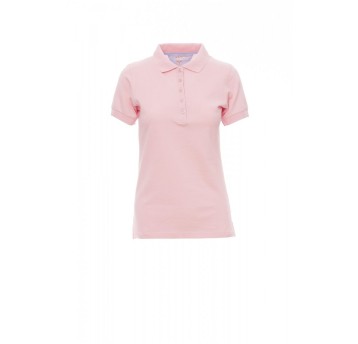 KOSZULKA POLO DAMSKA GLAMOUR - CIENISTY RÓŻOWY