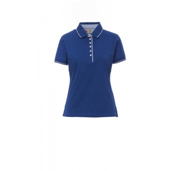 KOSZULKA POLO DAMSKA LEEDS - KRÓLEWSKI NIEBIESKI/BIAŁY