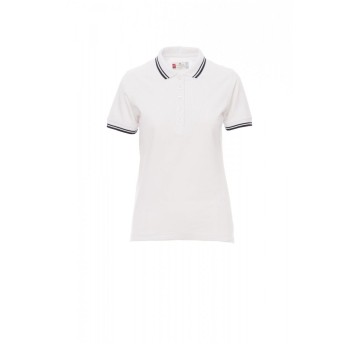 KOSZULKA POLO DAMSKA SKIPPER LADY - BIAŁY/GRANATOWY