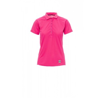 KOSZULKA POLO DAMSKA TRAINING LADY - FUKSJOWY FLUO