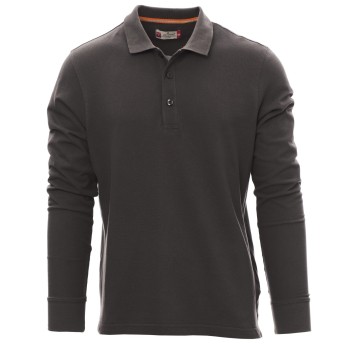 KOSZULKA POLO DŁUGI RĘKAW FLORENCE - ANTRACYTOWY