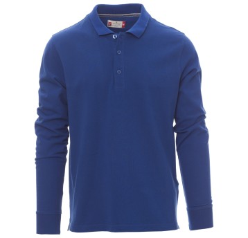 KOSZULKA POLO DŁUGI RĘKAW FLORENCE - KRÓLEWSKI NIEBIESKI