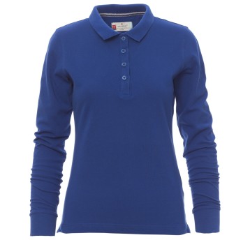 KOSZULKA POLO DŁUGI RĘKAW FLORENCE LADY - KRÓLEWSKI NIEBIESKI
