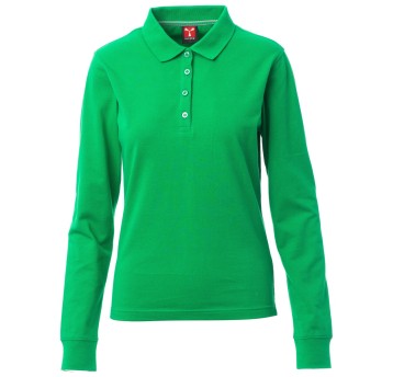KOSZULKA POLO DŁUGI RĘKAW FLORENCE LADY - ŻELOWY ZIELONY