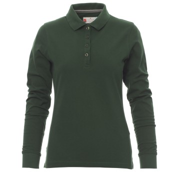 KOSZULKA POLO DŁUGI RĘKAW FLORENCE LADY - ZIELONY