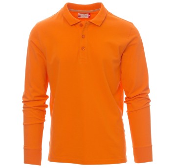 KOSZULKA POLO DŁUGI RĘKAW FLORENCE - POMARAŃCZOWY