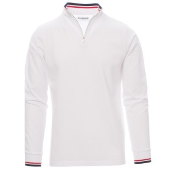 KOSZULKA POLO DŁUGI RĘKAW PRIVE - BIAŁY
